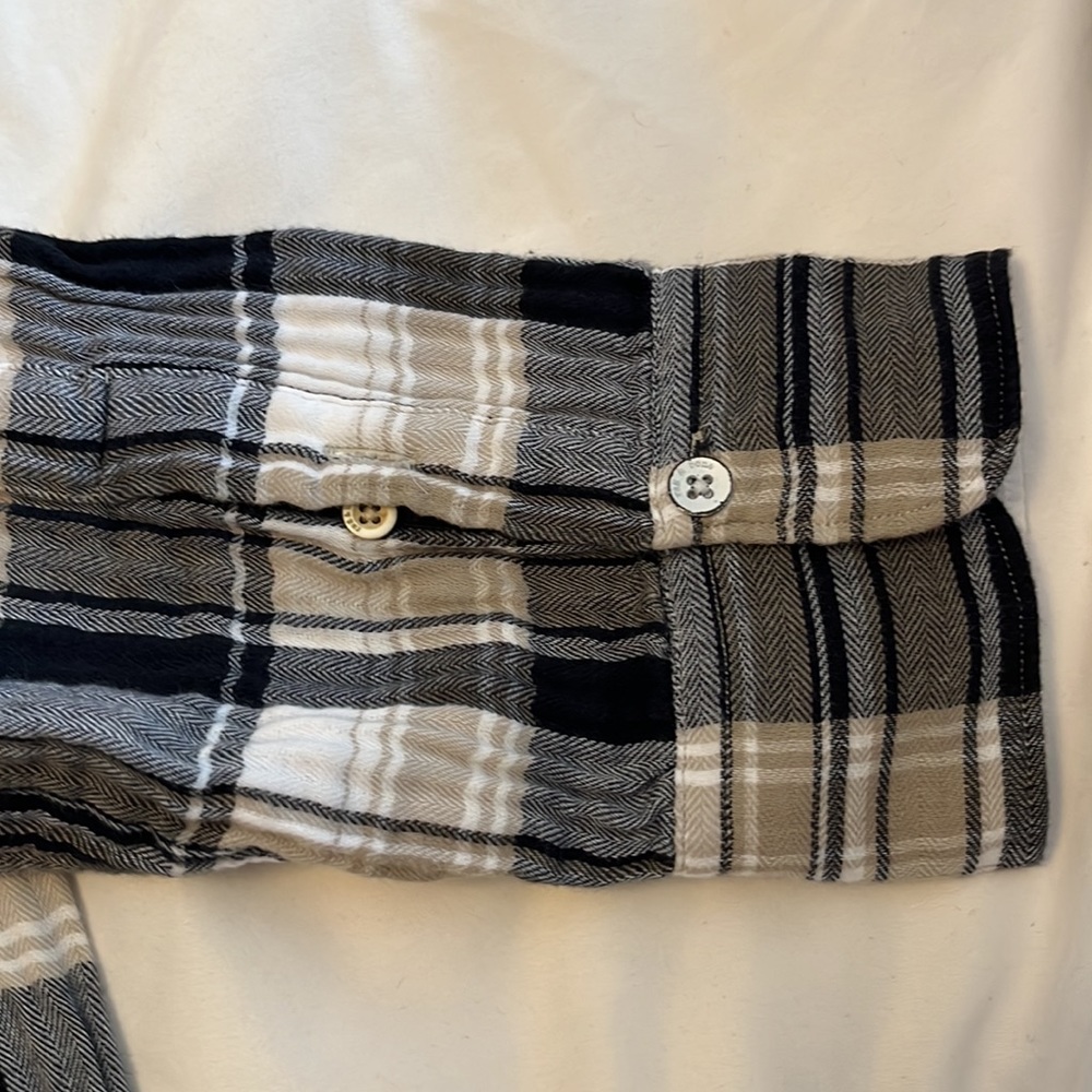 Rag & Bone Plaid Button Down Fit 3 Large - image 5